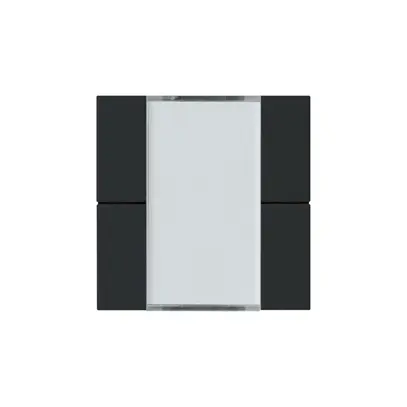 Kit frontale Hager kallysto 4×KNX systemlink/easylink nero 