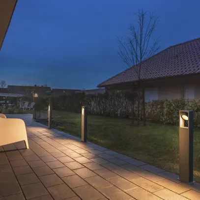 Luminaire bollard LED SLV ESKINA FRAME 75 FL 15W 3000/4000K 1100lm IP65 anthra. 