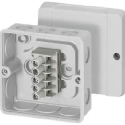 Scatola di derivazione AP Hensel DEDE 9325 grigio 