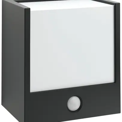 Applique LED MACAW PIR 3.5W, 2700K, 320lm, IP44, nero 