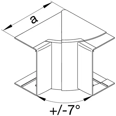 Angolo interno tehalit LF/LFF/LFH 60110 regolabile, bianco traffico 