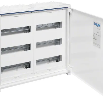 Distributore AP Hager univers 3-file 72UM porta IP44 550×500×160mm 