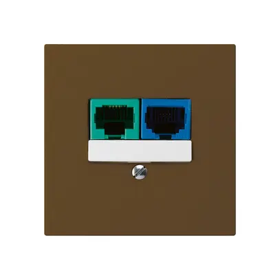 Boîte ENC DSL kallysto 2×RJ45 brun 