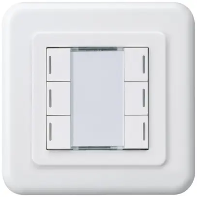 Pulsante INC Hager basico C KNX sestuplo LED bianco 
