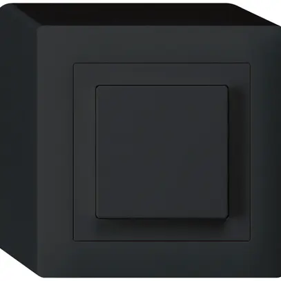 Interruttore pulsante AP kallysto 3/2L nero 