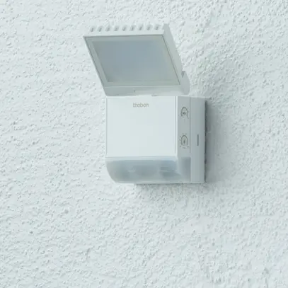 Projecteur LED theLeda S 8.5W 900lm 4000K avec détecteur de mouvement blanc IP55 
