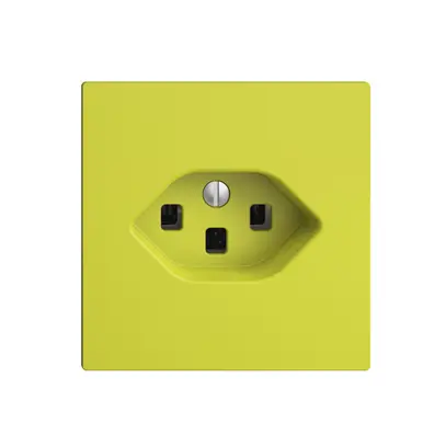 Presa INC EDIZIOdue T23 16A lemon, con morsetti innest. 
