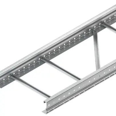 Canale portacavi Niedax 105×200×6000mm, perforato, acciaio, zincato a caldo 