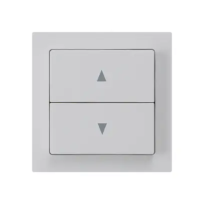 Kit frontal kallysto 60×60 gris clair pour interrupteur/contact p.stores double 