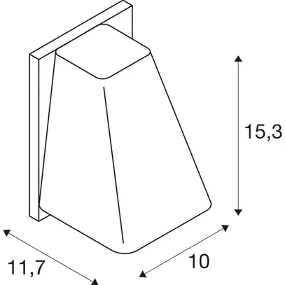 Lampada a muro SLV WALLYX, GU10 50W IP44 antracite 
