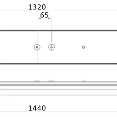Plafoniera LED Philips CoreLine FastSet 43W 6000lm 830/840 IP44 1.5m bianco 