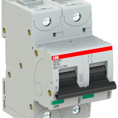 Disgiuntore ABB S802PV-SP100 2P 800VDC 100A 5kA 3UM 