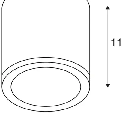 Plafoniera SLV SITRA, GX53 9W IP44 bianco 
