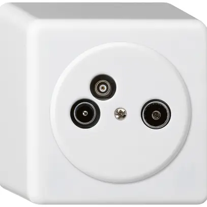 Prise d'antenne AP TV-R-données basico 23dB blanc 