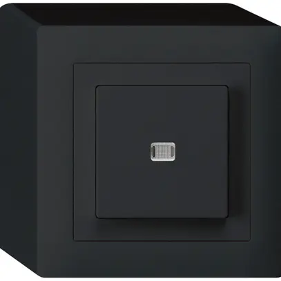 Pulsante luminoso AP kallysto AR/1L nero 