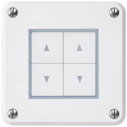Pulsante per tapparelle INC robusto IP55 bianco con 4 tasti di comando 