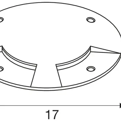 Copertura SLV BIG PLOT acciaio pregiato 316, IP67, 0.8t, 2 aperture 