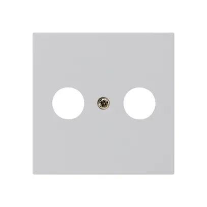 Plaque frontale kallysto gris clair pour R/TV 60×60mm 