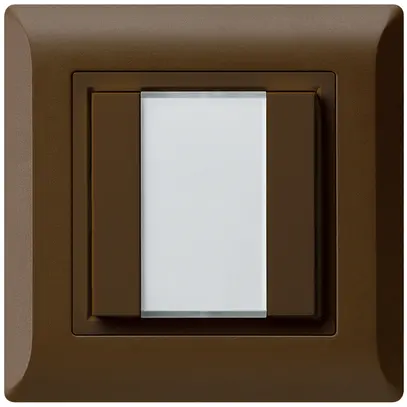 Poussoir multifonction ENC kallysto.line KNX RF 2× brun 