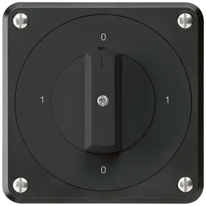 Interruttore rotativo INC robusto IP55 schema 0/2P nero 