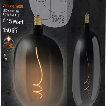LED-Lampe LEDVANCE Vintage 1906 E27 4.5W 150lm 1800K Ø170×270mm Rauch 