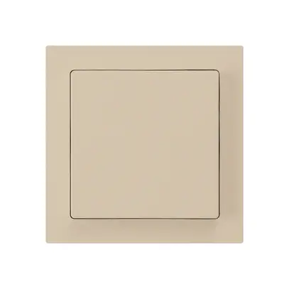 Kit frontal kallysto 60×60 beige pour interrupteur/contact poussoir 