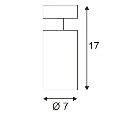 Plafoniera/lpda a muro ASTO TUBE, 2×GU10 75W IP20 bianco 
