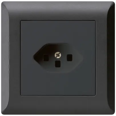Prise ENC kallysto.line T23 noir avec bornes enfichables 