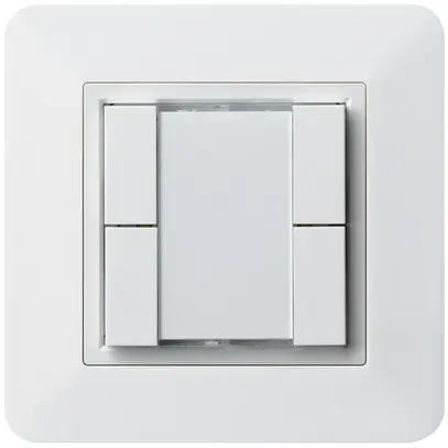 Poussoir multifonction ENC kallysto.trend KNX RF 4× blanc 