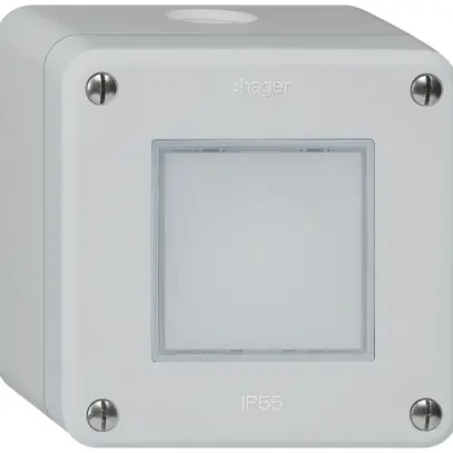Lampada LED AP robusto IP55 grigio LED rosso/verde 