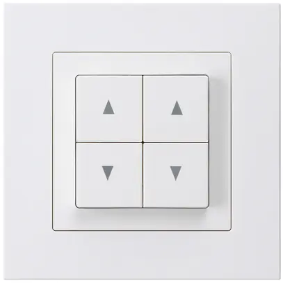 Interruttore per tapparelle INC kallysto.pro bianco con 4 tasti 