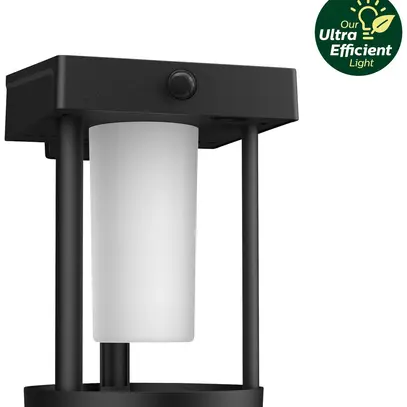 Applique LED Philips Camill Solar RD FR IR SEN 1.4W 250lm 830 IP44 noir 