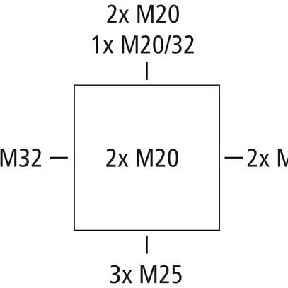 Boîte de dérivation AP Spelsberg Abox Pro 100-L 152×152×85mm IP69 gr 
