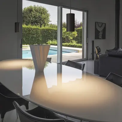 Lampada sospesa LED SLV NUMINOS L PHASE 28W 2400lm 2700K 36° Ø100×213mm nero 