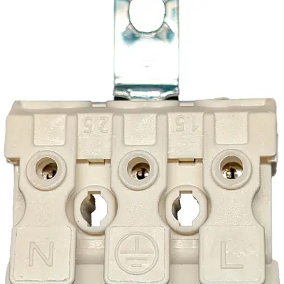 Borne de connexion 3P 0.5…2.5mm² leviers de commande étrier de mise à terre bc 