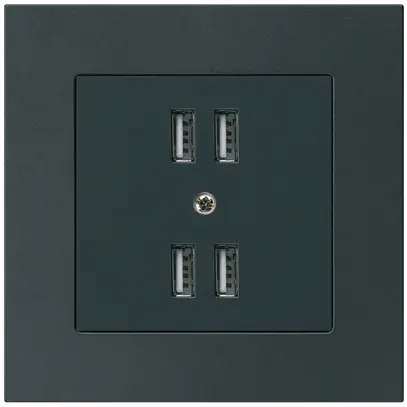 Presa INC 4×USB kallysto.pro 2400mA nero 