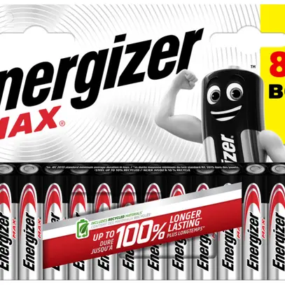 Pila Energizer alcaline Aktion Max AAA, LR 03, E92, blister da 8+4 pezzi 