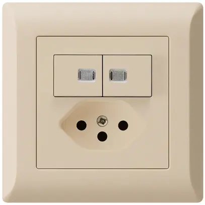 Combinazione luminosa INC 3/1P+A-R+T13 kallysto.line beige 