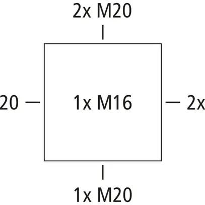 Boîte de dérivation AP Spelsberg Abox Pro 025-L/sw 92×92×60mm IP69 no 
