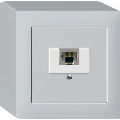 Boîte AP kallysto 1×RJ45s gris clair 