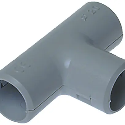 Raccord T PVC pour TIT M32 gris clair 