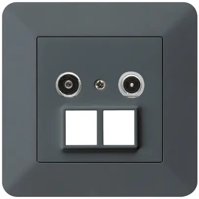 Prise multimédia ENC kallysto.trend R/TV 11dB 2GHz anthracite 