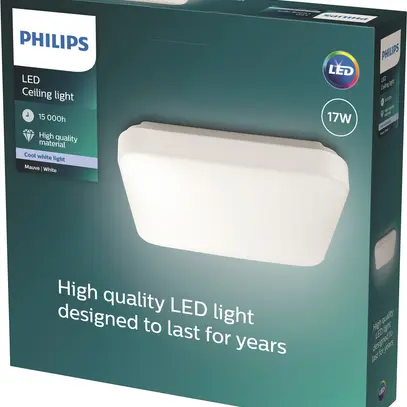 Plafonnier LED Mauve 17W 4000K 2000lm IP20 blanc 