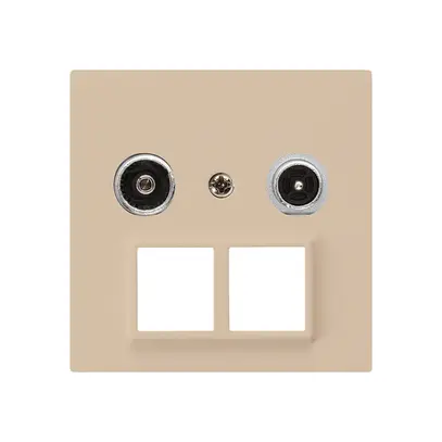 Prise multimédia kallysto R/TV montage A 14dB 2GHz beige 
