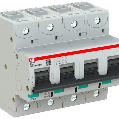 Disjoncteur ABB S804P-K80 4P 400V K-80A 50kA 6UM 