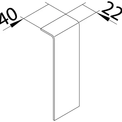 Schnittabdeckung tehalit SL 20115, verkehrsweiss 