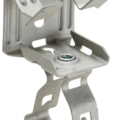 Crampon Caddy EM-M pour tube Ø 13…19mm rebord 21…28mm, acier à ressort ARMOUR 