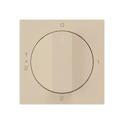 Kit frontal pour interrupteur rotatif S1 60×60mm kallysto 0-1-1+2-2 beige 
