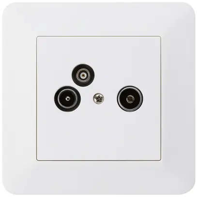 Presa antenna INC R/TV/dati kallysto.trend 23dB bianco 