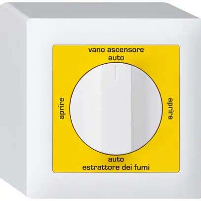 Interruttore rotativo AP kallysto per estrattore fumi italiano bianco 